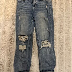 Distressed Blue Women's Jeans